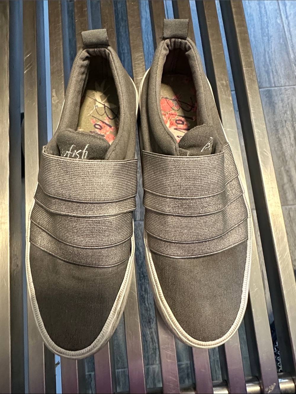 Cute Slip-On Athletic Sneakers in medium-Gray